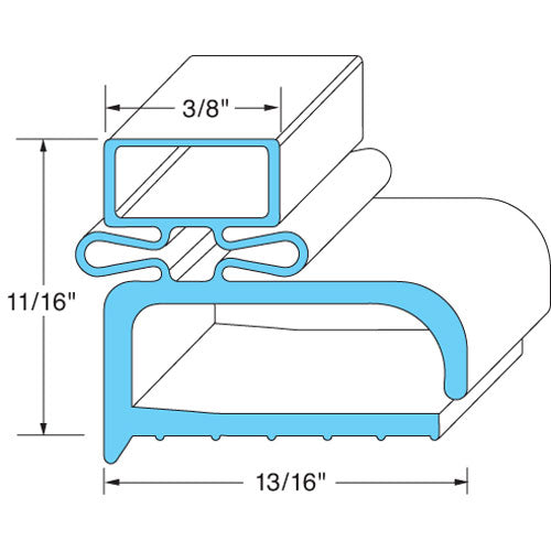 1045 Randell - Durable Door Gasket 24-1/4 1045 Randell - Durable Door Gasket 24-1/4
